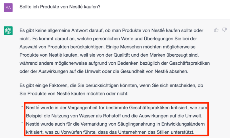 Nestle KI