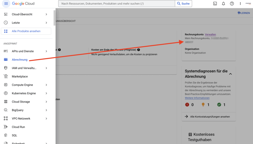 Google Abrechnung