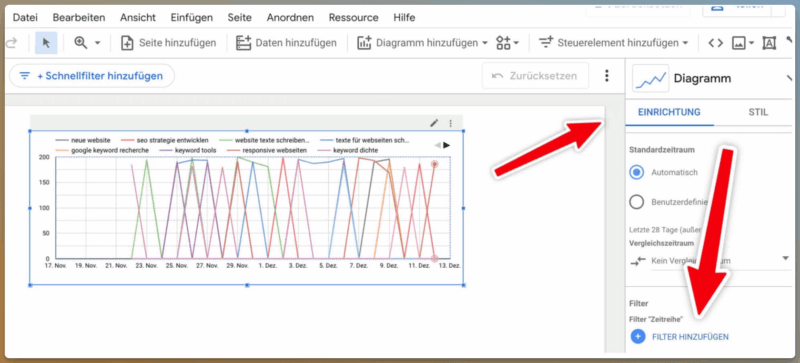Anlegen eines Filters
